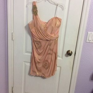 Pink and gold  cocktail/homecoming/prom dress